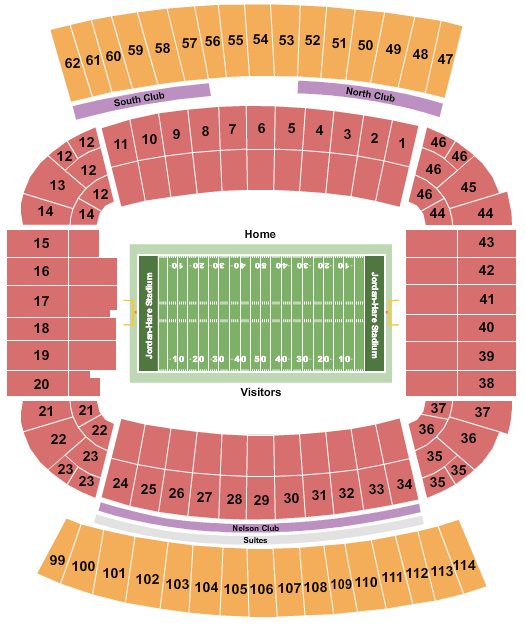 Jordan-Hare Stadium Auburn Seating Chart